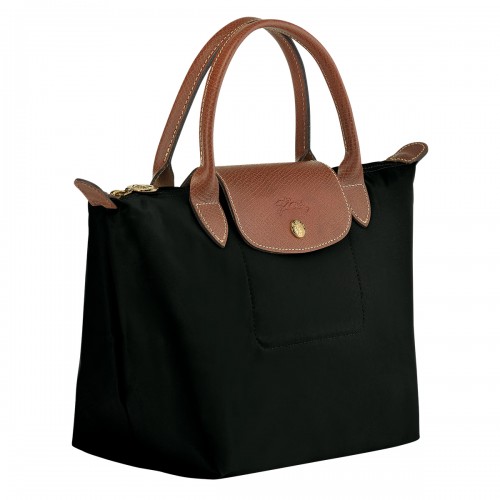 BLACK LEATHER LE PLIAGE ORIGINAL S TOTES