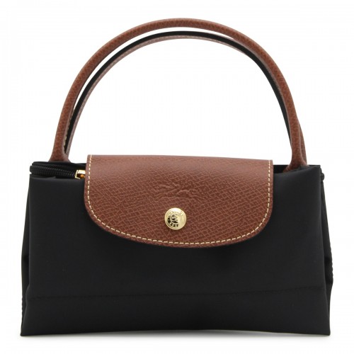 BLACK LEATHER LE PLIAGE ORIGINAL S TOTES