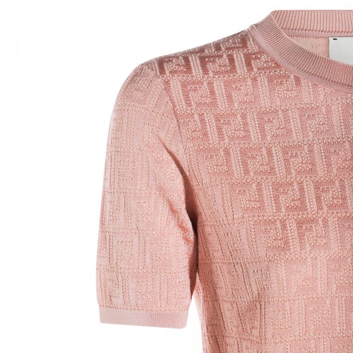 PINK COTTON KNITWEAR