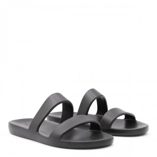 BLACK FOAM SANDALS 2