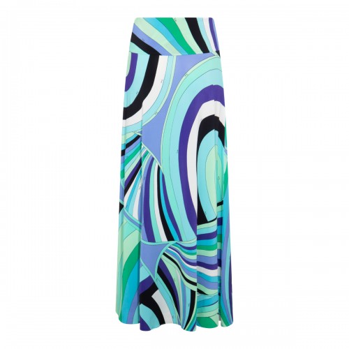 GREEN AND LILAC SKIRT