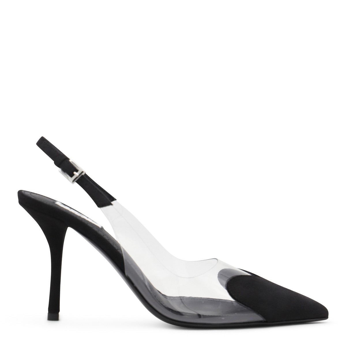 BLACK LEATHER LE COEUR PUMPS