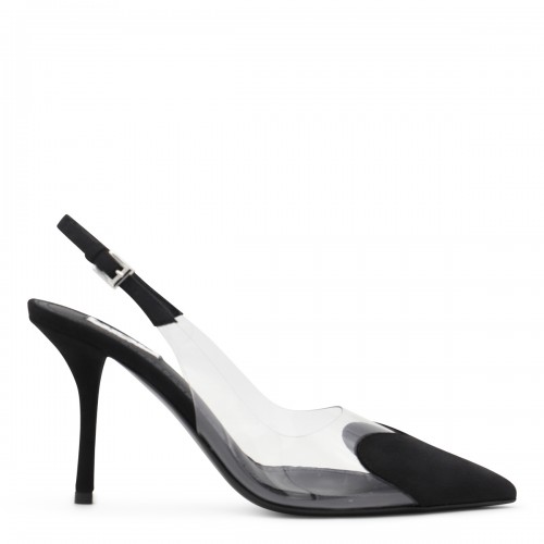 BLACK LEATHER LE COEUR PUMPS