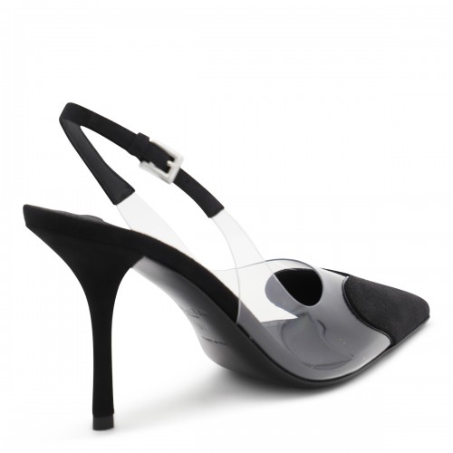 BLACK LEATHER LE COEUR PUMPS