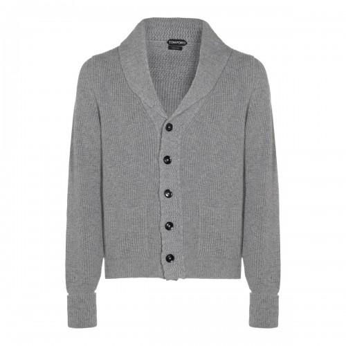 GREY WOOL KNITWEAR