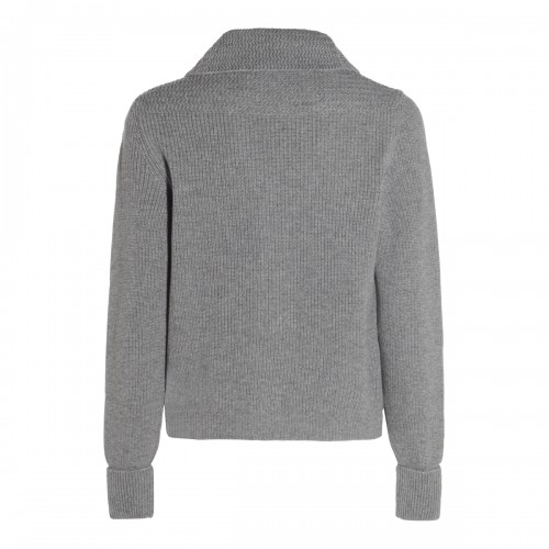 GREY WOOL KNITWEAR