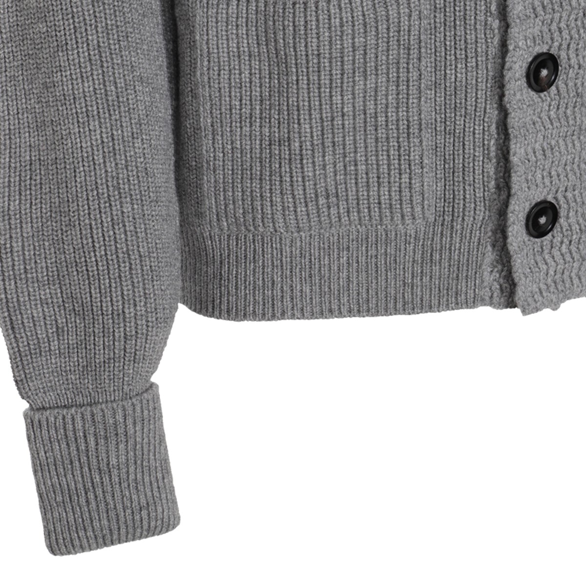 GREY WOOL KNITWEAR