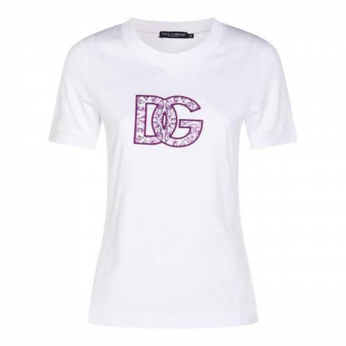 WHITE COTTON T-SHIRT