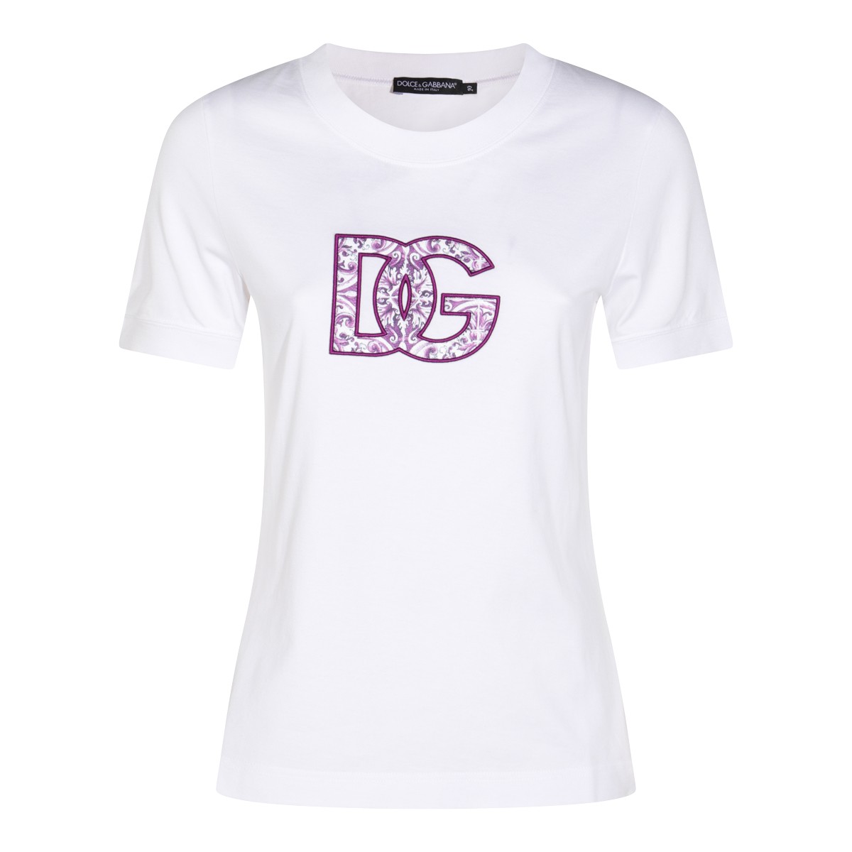WHITE COTTON T-SHIRT