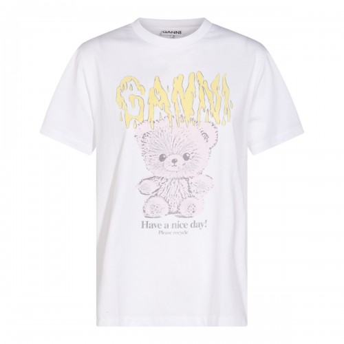 WHITE COTTON T-SHIRT