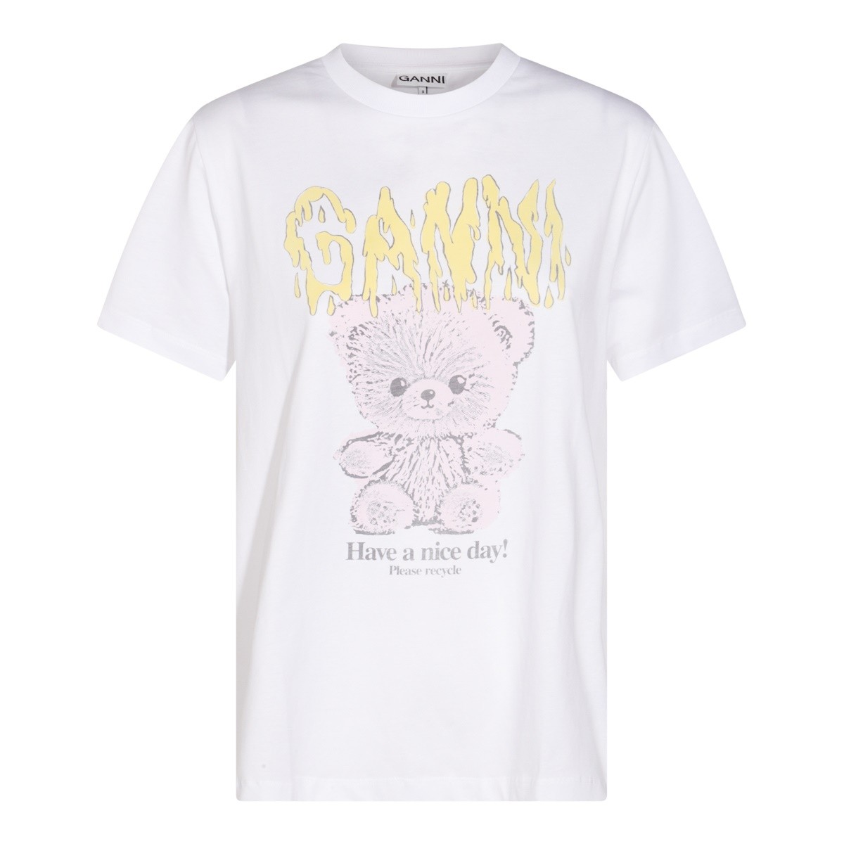 WHITE COTTON T-SHIRT