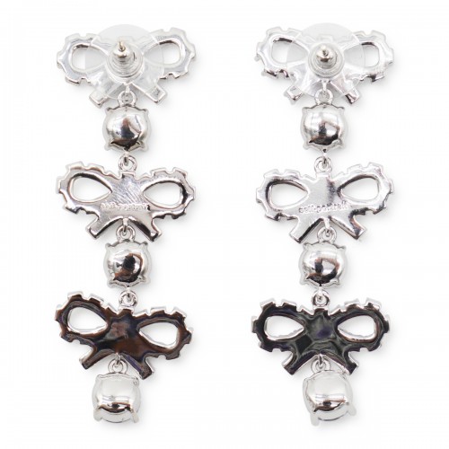 SILVER CRYSTAL EARRINGS