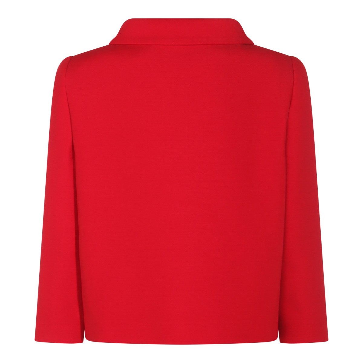 RED WOOL CASUAL JACKET