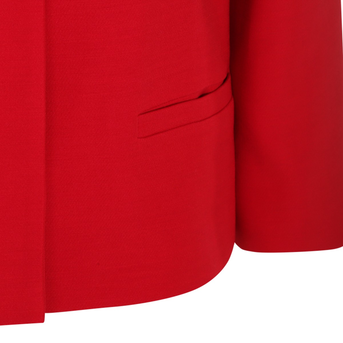 RED WOOL CASUAL JACKET