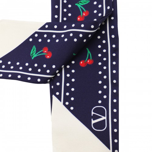 RED AND BLACK SILK SCARVES