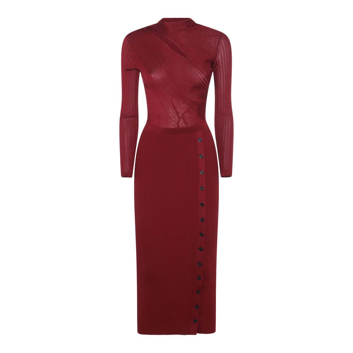 BURGUNDY DRESS