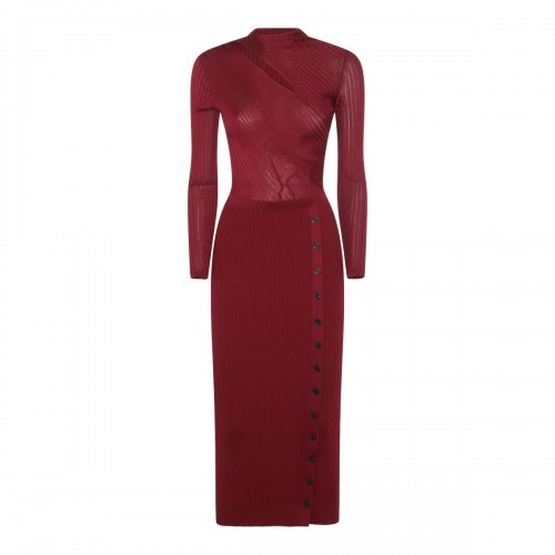 BURGUNDY DRESS