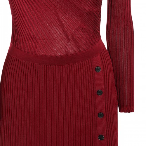 BURGUNDY DRESS