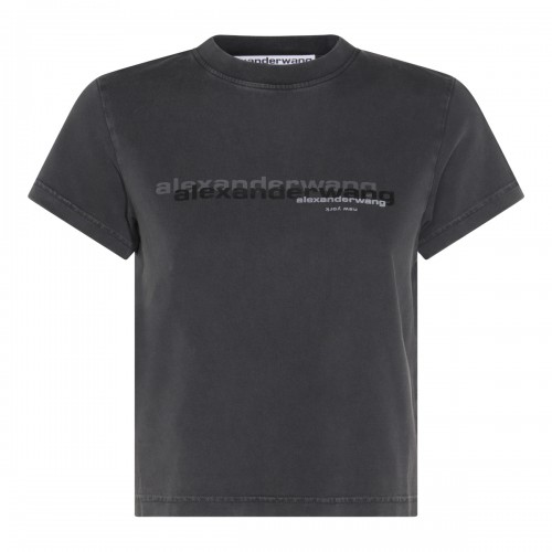 BLACK COTTON T-SHIRT