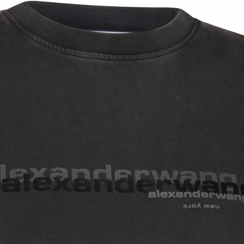 BLACK COTTON T-SHIRT