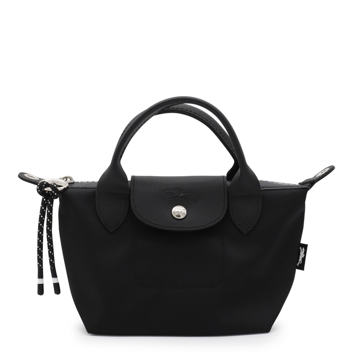 BLACK LEATHER LE PLIAGE XTRA XS TOTES
