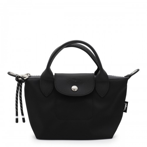 BLACK LEATHER LE PLIAGE XTRA XS TOTES