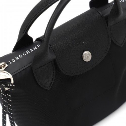 BLACK LEATHER LE PLIAGE XTRA XS TOTES
