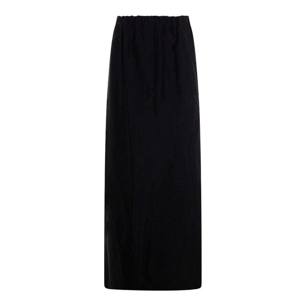BLACK COTTON BLEND SAUL SKIRT