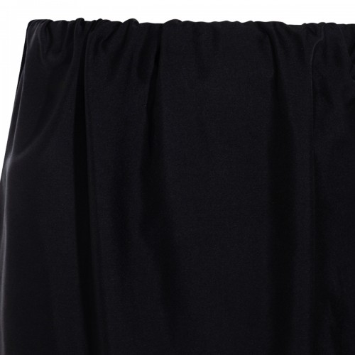 BLACK COTTON BLEND SAUL SKIRT
