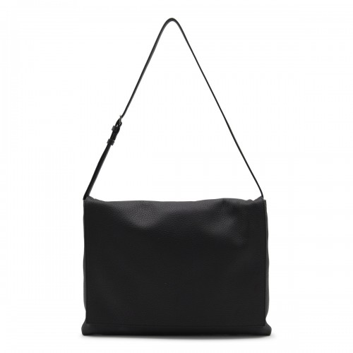 BLACK LEATHER NAN SHOULDER BAG