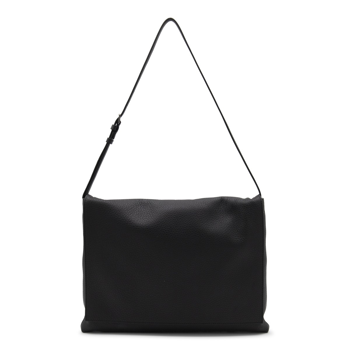 BLACK LEATHER NAN SHOULDER BAG