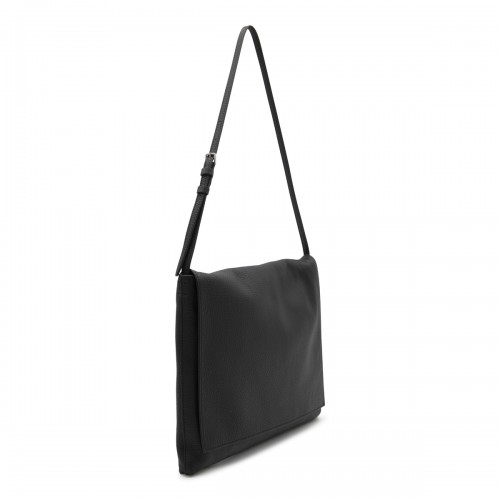 BLACK LEATHER NAN SHOULDER BAG 2