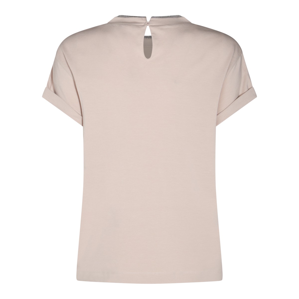 BEIGE COTTON T-SHIRT