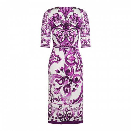 WHITE AND PURPLE SILK DRESS 2