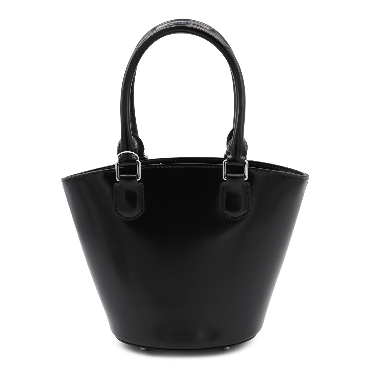 BLACK LEATHER TOP HANDLE BAG BLACK LEATHER TOP HANDLE BAG