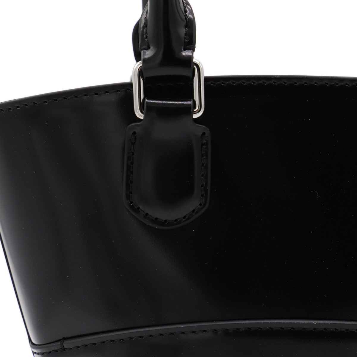 BLACK LEATHER TOP HANDLE BAG BLACK LEATHER TOP HANDLE BAG