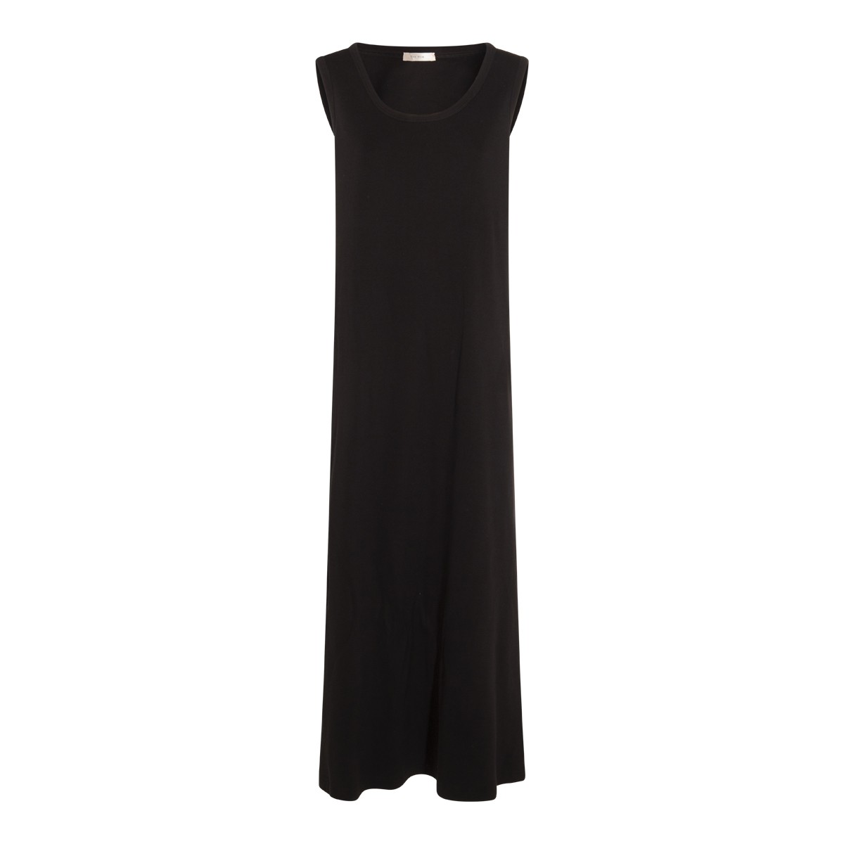 BLACK COTTON TETZI DRESS
