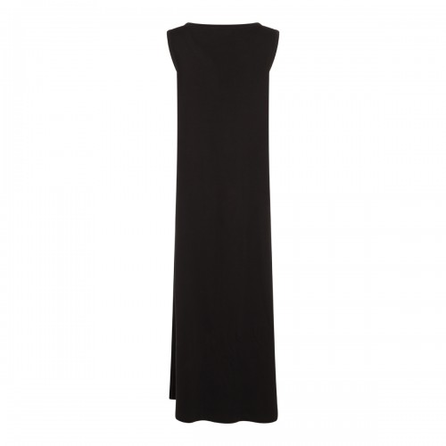 BLACK COTTON TETZI DRESS