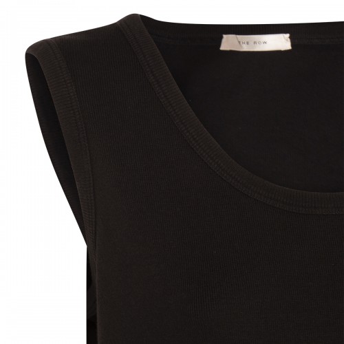 BLACK COTTON TETZI DRESS