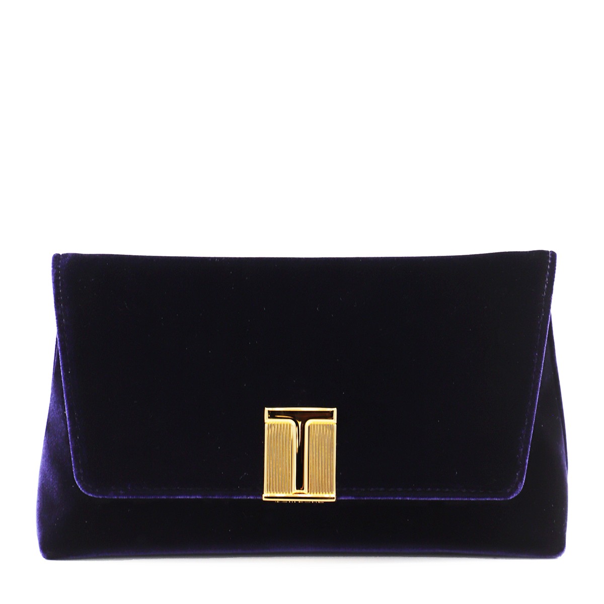 DARK BLUE VELVET SHOULDER BAG
