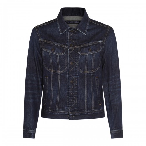 INDIGO BLUE COTTON DENIM JACKET
