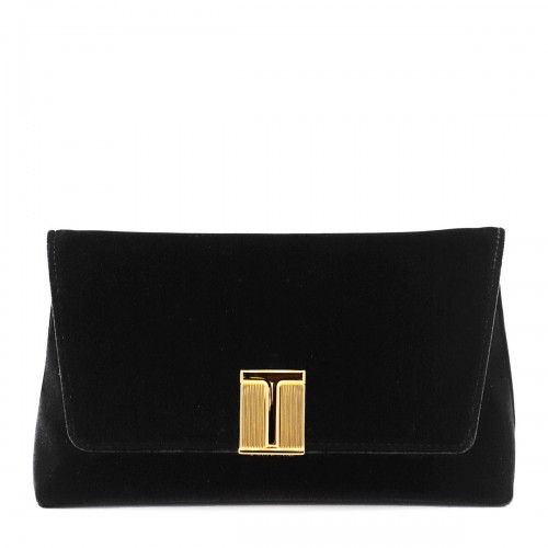 BLACK VELVET SHOULDER BAG