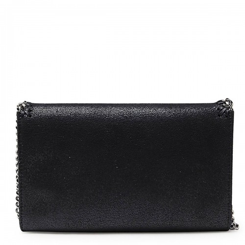 BLACK FALABELLA MINI SHOULDER BAG