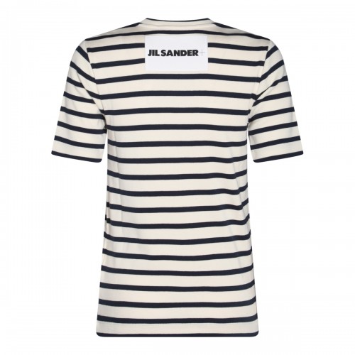 BLACK AND WHITE COTTON T-SHIRT