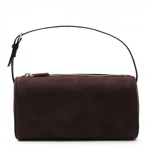 DARK BROWN LEATHER 90'S TOP HANDLE BAG