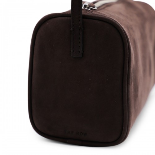 DARK BROWN LEATHER 90'S TOP HANDLE BAG