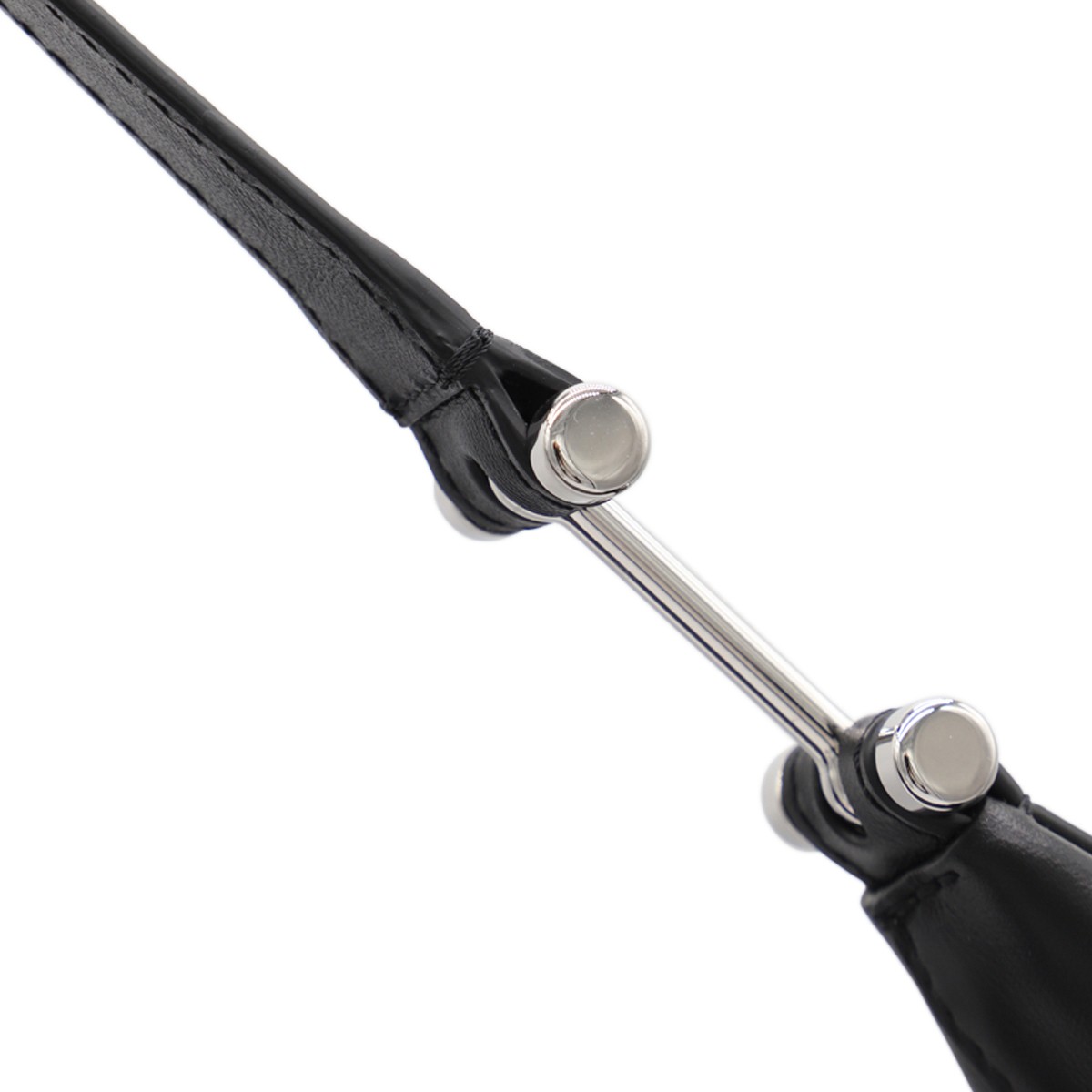 BLACK LEATHER HOBO DOT SHOULDER BAG BLACK LEATHER HOBO DOT SHOULDER BAG