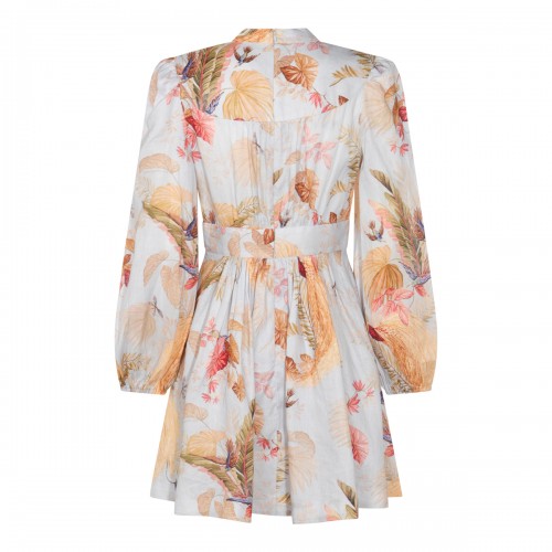 MULTICOLOR LINEN DRESS