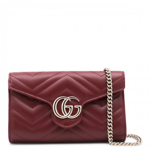 ROSSO ANCORA LEATHER GG MARMONT WALLET
