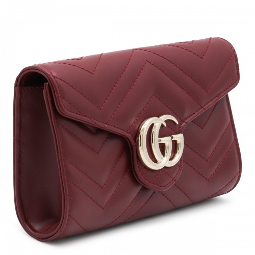 ROSSO ANCORA LEATHER GG MARMONT WALLET